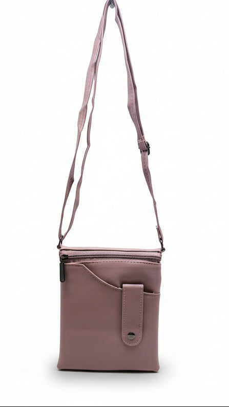 BATUTA HUB Women Crossbody Sling Bag | Premium PU Leather Small Side Bag for Girls & Ladies | Adjustable Strap | Multiple Zipper Pockets | Lightweight Daily Use Purse