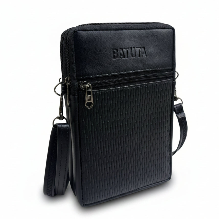 BATUTA HUB Women Crossbody Sling Bag | Premium PU Leather Small Size Bag for Girls & Ladies | Adjustable Strap | Multiple Zipper Pockets | Lightweight Daily Use Purse