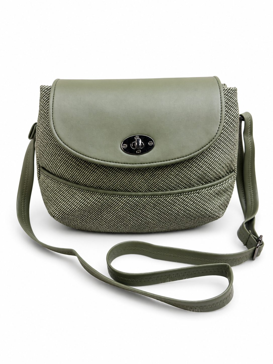 Women’s Stylish Textured Sling Bag | Crossbody Shoulder Bag with Magnetic Flap Closure | Multi-Compartment Everyday Handbag