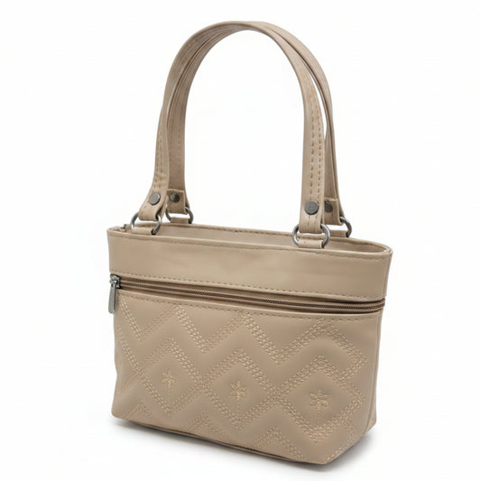 Women Stylish PU Leather Handbag | Small Tote Bag for Daily Use | Zipper Closure Hand Purse for Girls & Women