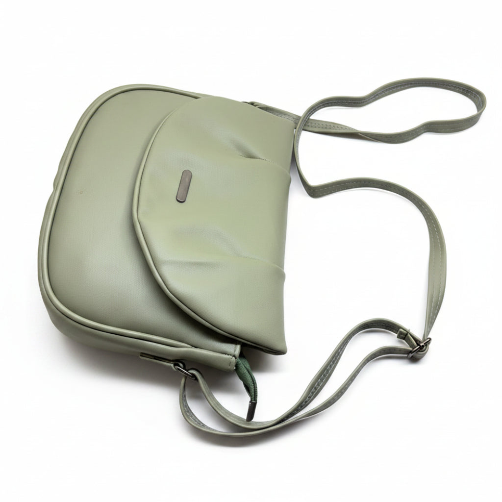 Elegant Flap Closure Crossbody Shoulder Bag with Multiple Compartments