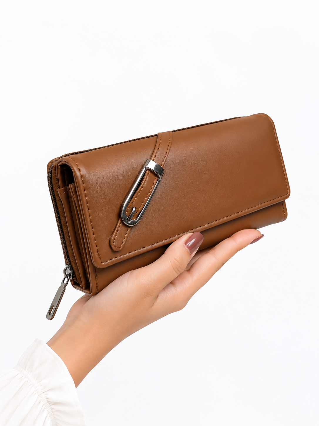 BATUTA Women’s Premium Long Wallet for Women | PU Leather Clutch Wallet | Multiple Card Slots | Cash & Coin Pocket | Stylish Ladies Purse
