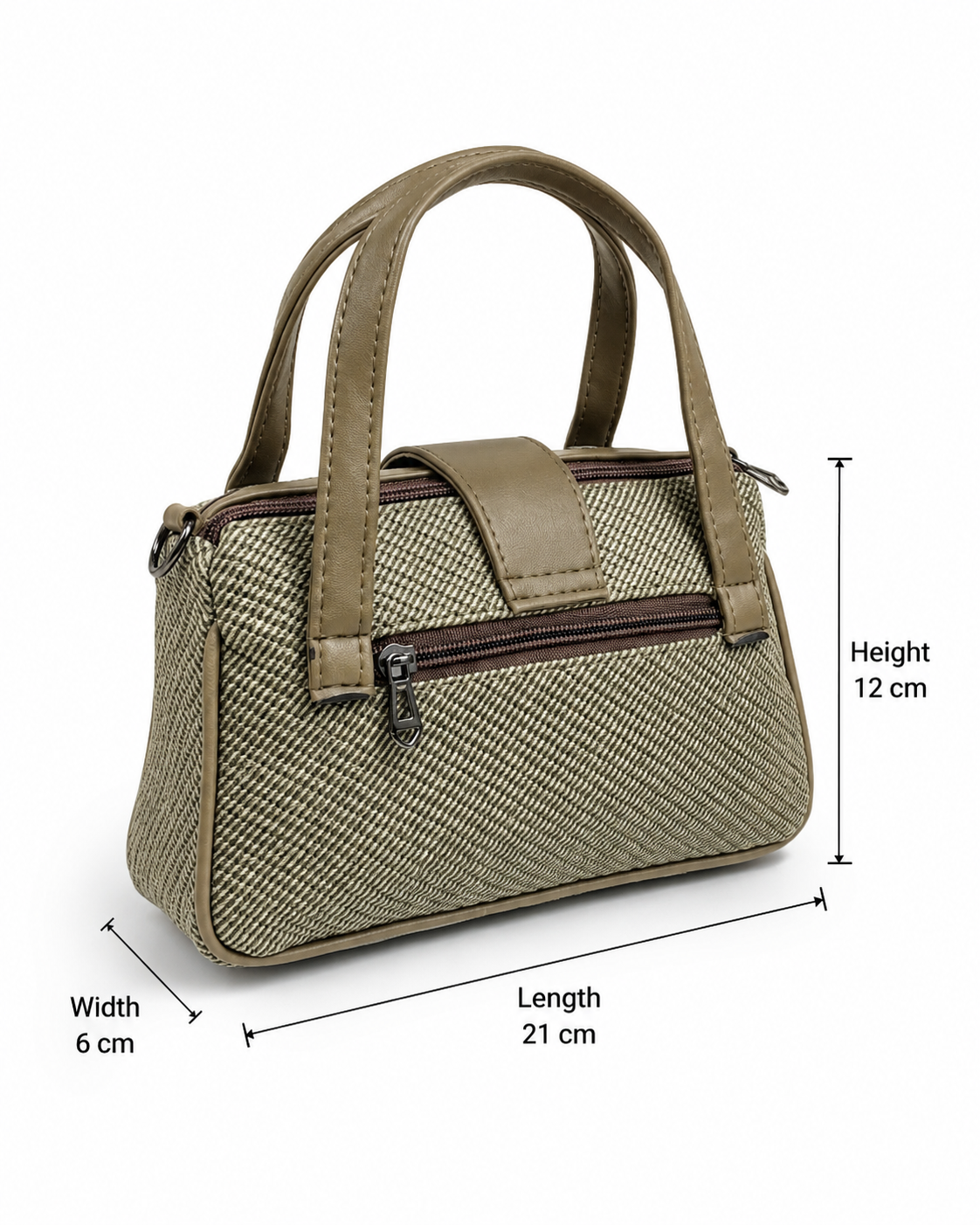 Women’s Stylish Handbag with Detachable Sling Strap | Multi-Pocket Casual Tote Bag for Daily Use