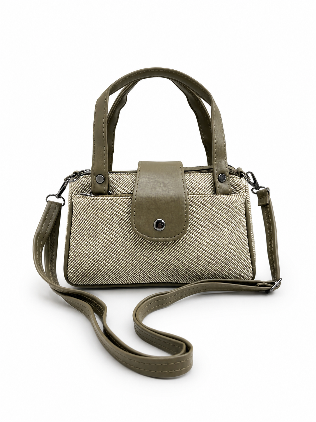 Women’s Stylish Handbag with Detachable Sling Strap | Multi-Pocket Casual Tote Bag for Daily Use