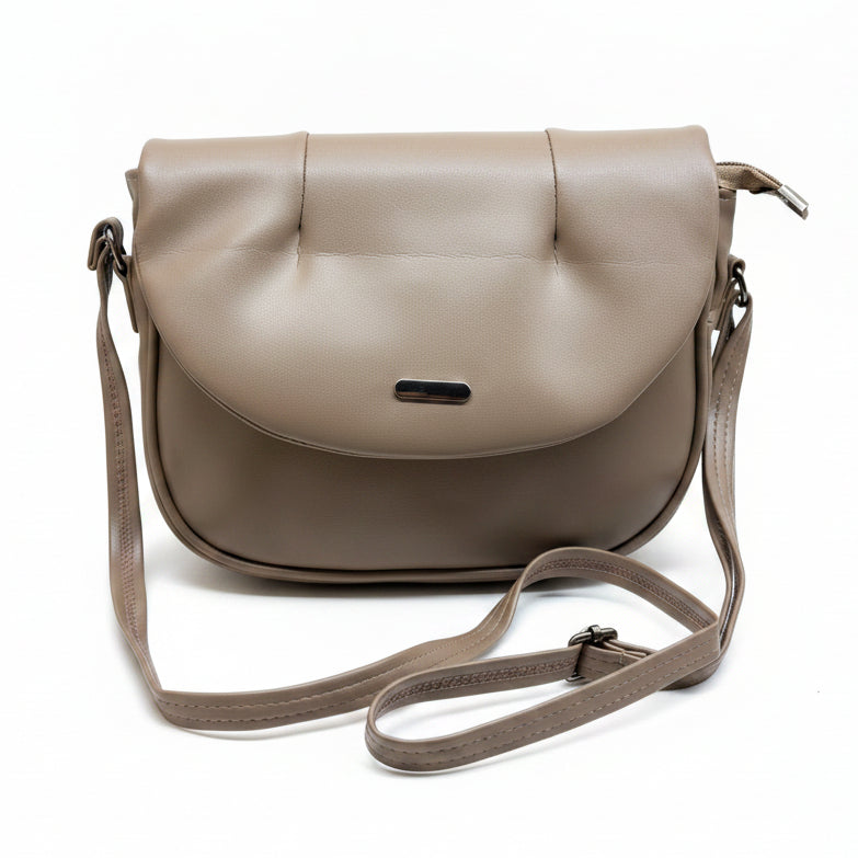 Elegant Flap Closure Crossbody Shoulder Bag with Multiple Compartments