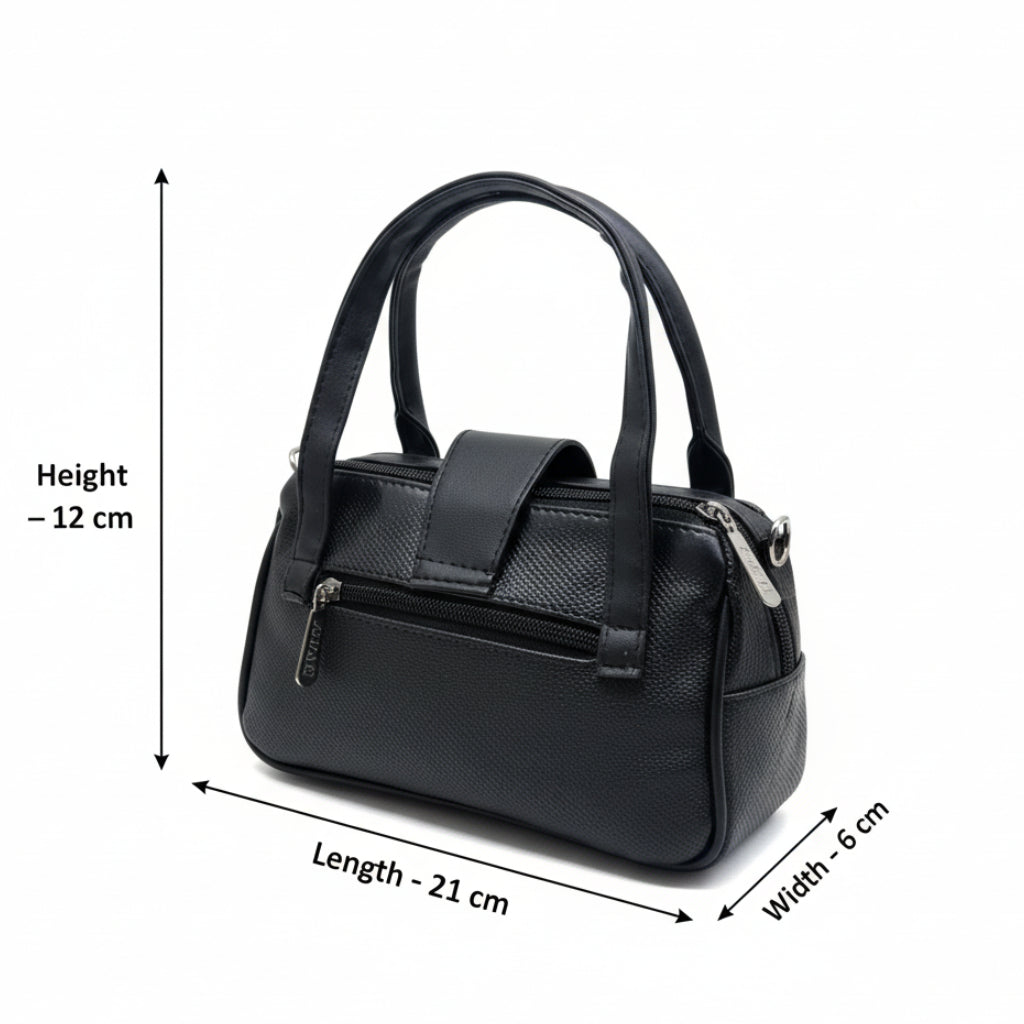 Women Mini Handbag with Sling Strap | Small Stylish Hand Carry Bag | Multi Compartment