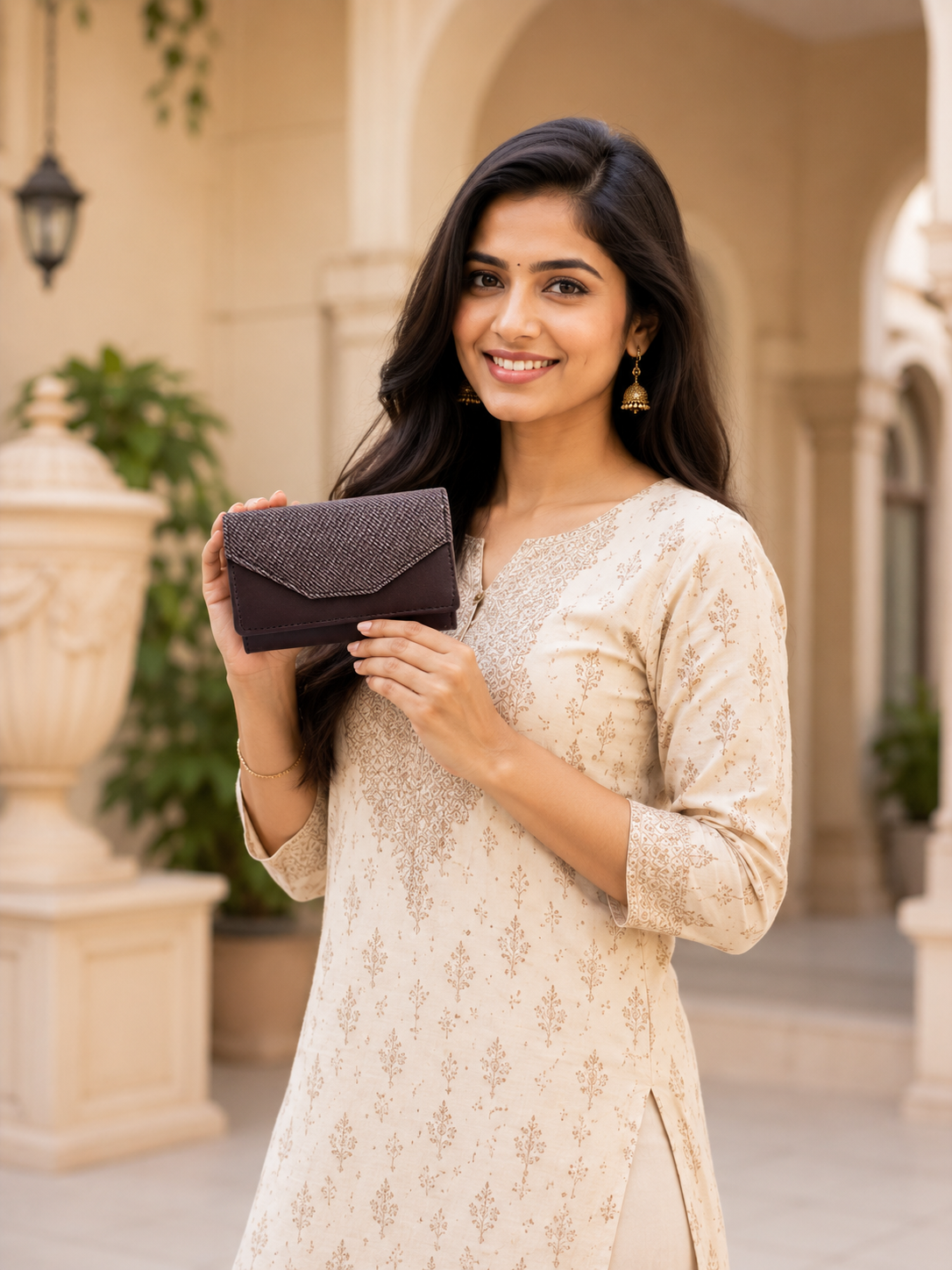 BATUTA Women Bi-Fold PU Leather Wallet | Card Holder | Coin Pocket | Compact Ladies Wallet | Olive Grey