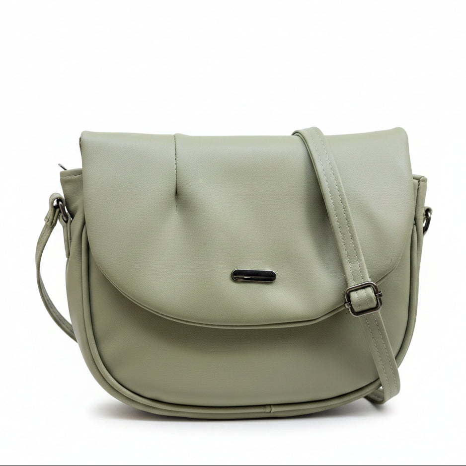 Elegant Flap Closure Crossbody Shoulder Bag with Multiple Compartments