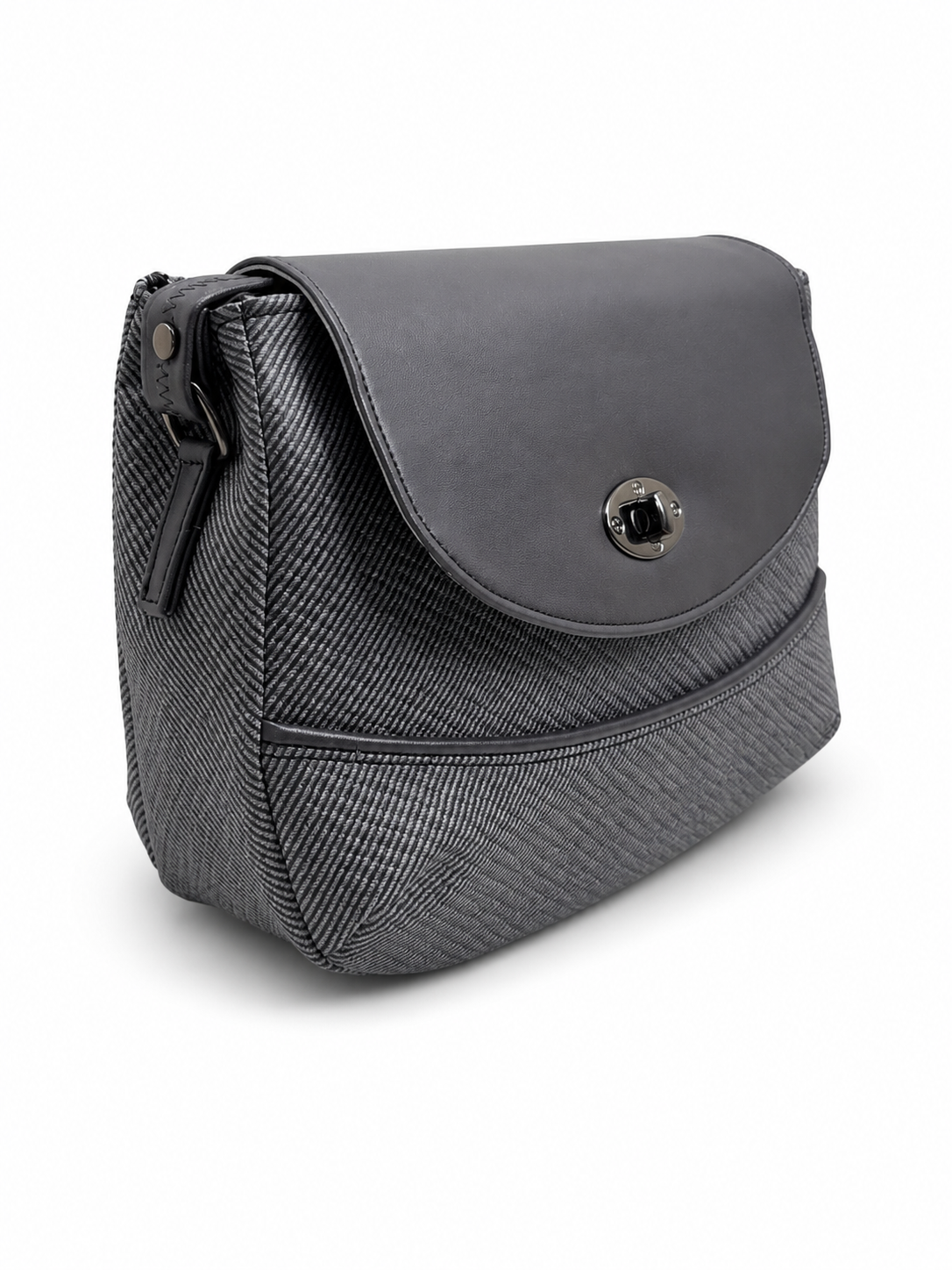 Women’s Stylish Textured Sling Bag | Crossbody Shoulder Bag with Magnetic Flap Closure | Multi-Compartment Everyday Handbag