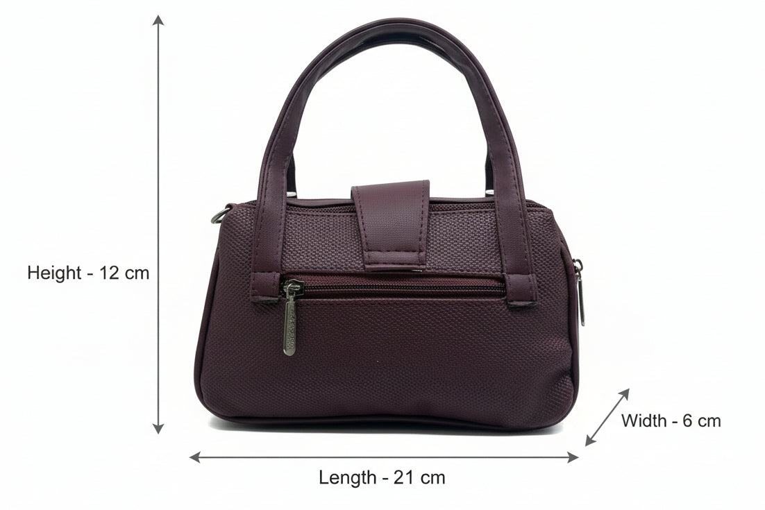 Women Mini Handbag with Sling Strap | Small Stylish Hand Carry Bag | Multi Compartment