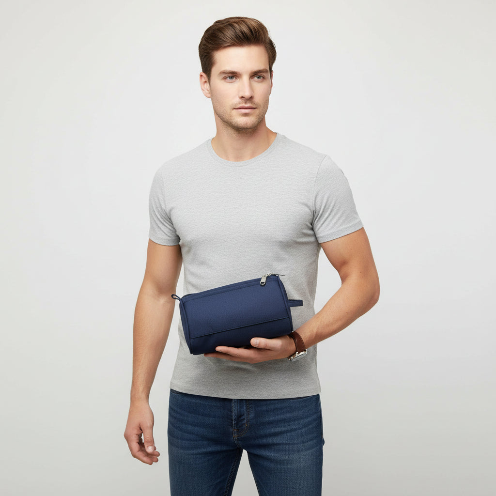 BATUTA Toiletry Bag for Men & Women, Travel Pouch for Toiletries Shaving Kit & Cosmetics, Water Resistance Pouch for Travel Accessories, Organizer Travel Pouch for Make Up,