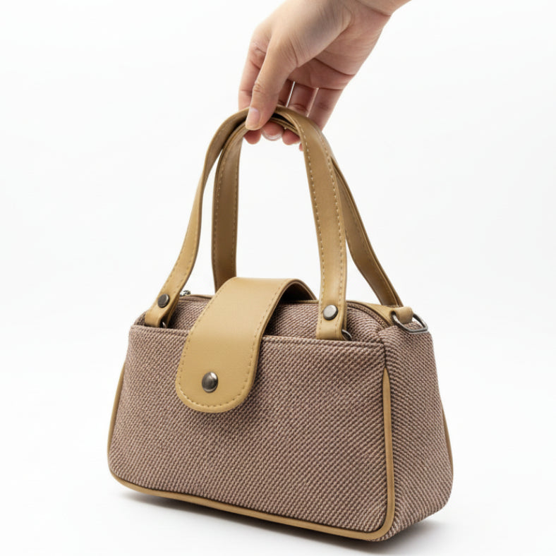 Women Mini Handbag with Sling Strap | Small Stylish Hand Carry Bag | Multi Compartment
