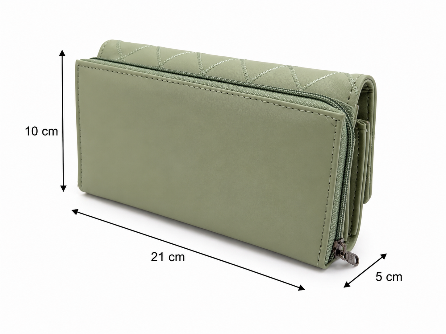 BATUTA Women’s Long Wallet | PU Leather Clutch Wallet for Women | 2 Zip | Multiple Card Slots | Cash & Mobile Holder