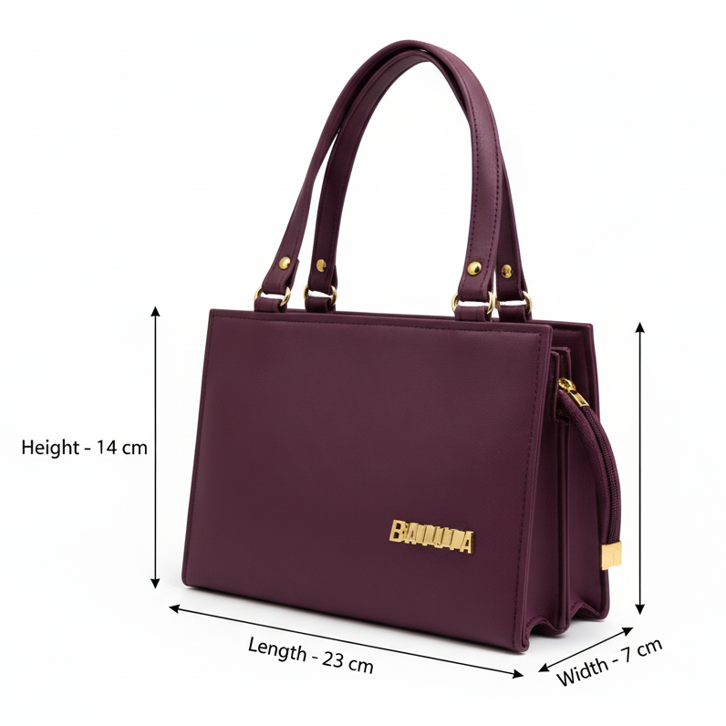 BATUTA HUB Luxury Leather Large Capacity Bag for Women – Stylish PU Leather Satchel Handbag with Multiple Pockets Perfect Travel Bag for Women and Girls