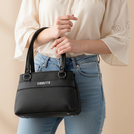 BATUTA HUB Small Hand Bag for Women, PU Leather, Stylish and Lightweight, Top Hand Held Bag