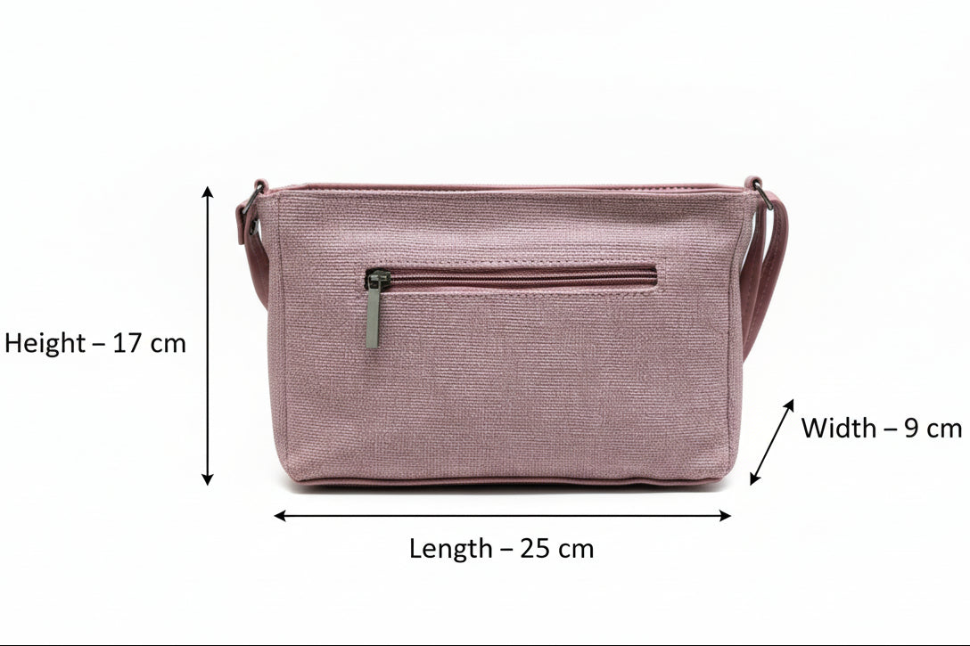 BATUTA HUB Women Crossbody Sling Bag | Premium PU Leather Small Side Bag for Girls & Ladies | Adjustable Strap | Multiple Zipper Pockets | Lightweight Daily Use Purse