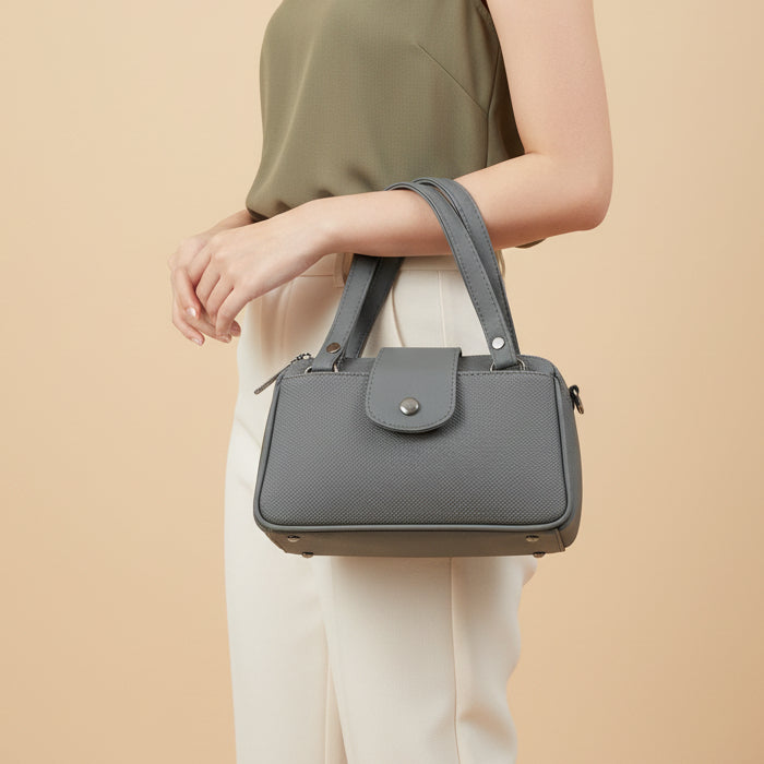 Women Mini Handbag with Sling Strap | Small Stylish Hand Carry Bag | Multi Compartment