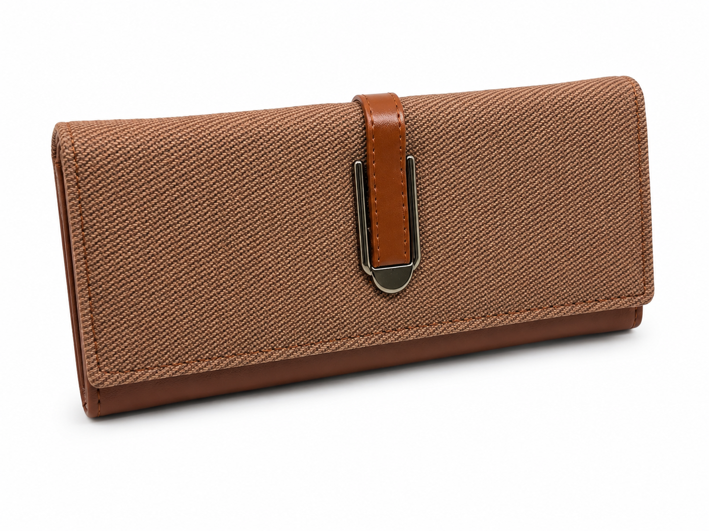 BATUTA HUB Women’s Premium Textured Leatherette Clutch Wallet | Long Ladies Purse with Multiple Card Slots, Zip Pocket & Magnetic Closure | Stylish Wallet for Women