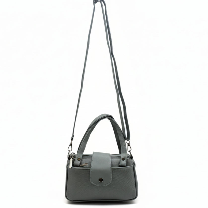 Women Mini Handbag with Sling Strap | Small Stylish Hand Carry Bag | Multi Compartment