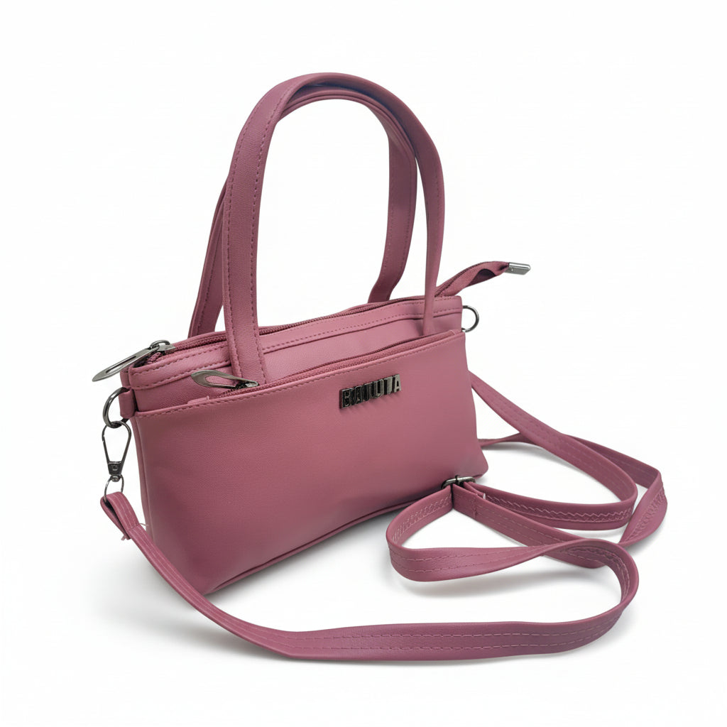 Women Mini Handbag with Sling Strap | Small Stylish Hand Carry Bag | Multi Compartment
