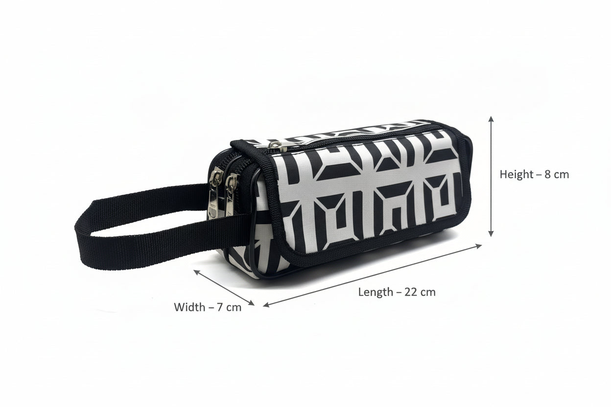 BATUTA Large Size Pencil Case Holder Pouch Pen Bag Marker Stationary Pouch Case 3 Zipper Stationery Case Pen Holde Pencil Pouch