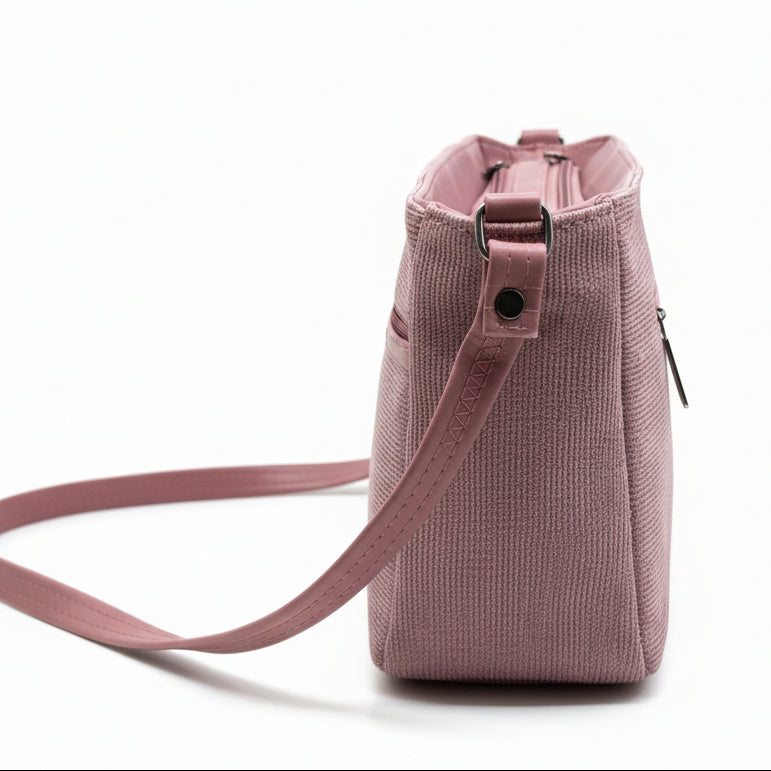 BATUTA HUB Women Crossbody Sling Bag | Premium PU Leather Small Side Bag for Girls & Ladies | Adjustable Strap | Multiple Zipper Pockets | Lightweight Daily Use Purse