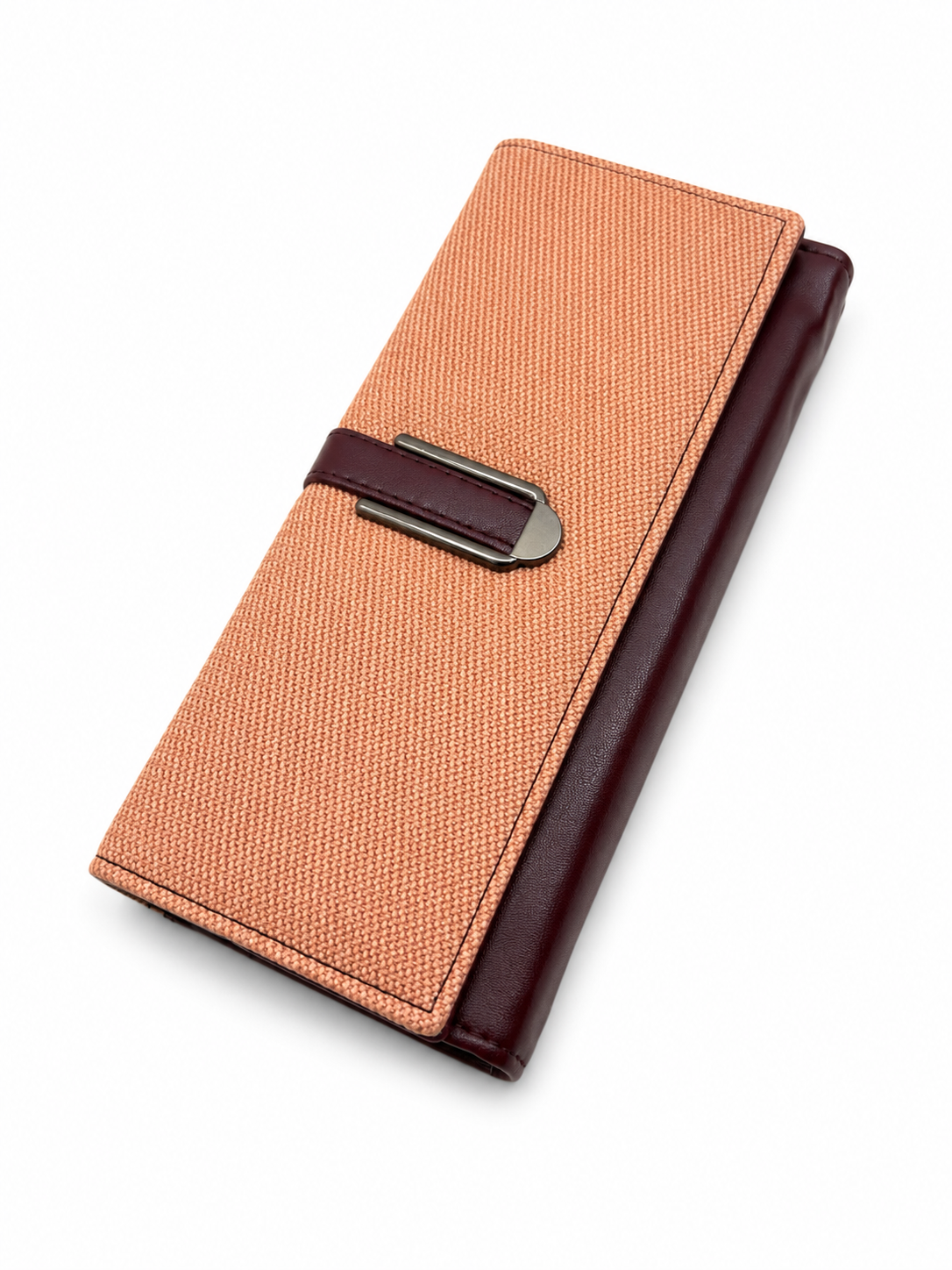 BATUTA HUB Women’s Premium Textured Leatherette Clutch Wallet | Long Ladies Purse with Multiple Card Slots, Zip Pocket & Magnetic Closure | Stylish Wallet for Women