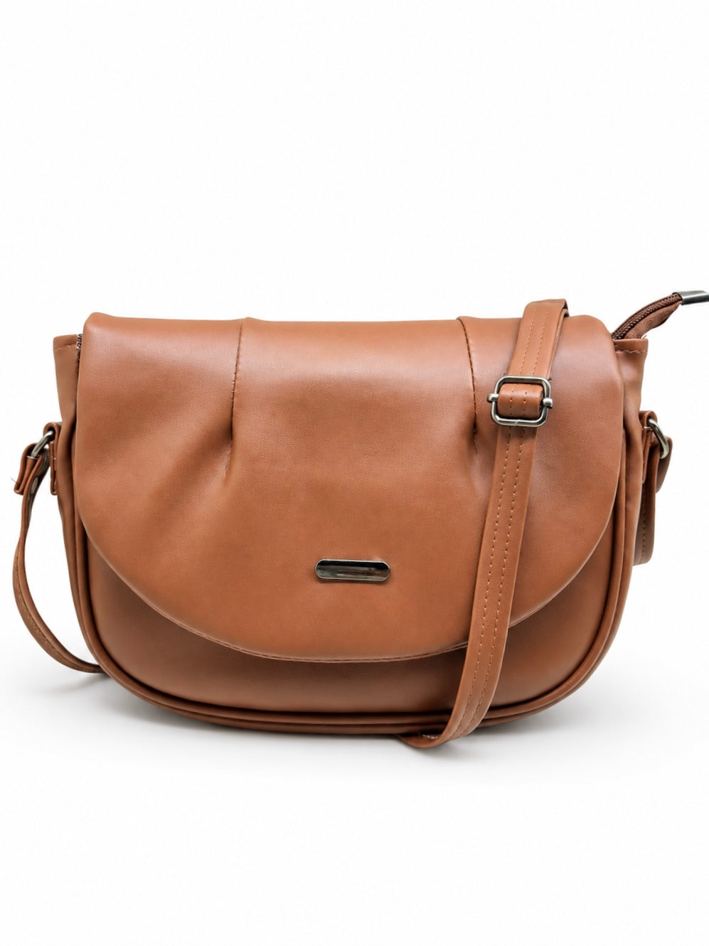Elegant Flap Closure Crossbody Shoulder Bag with Multiple Compartments