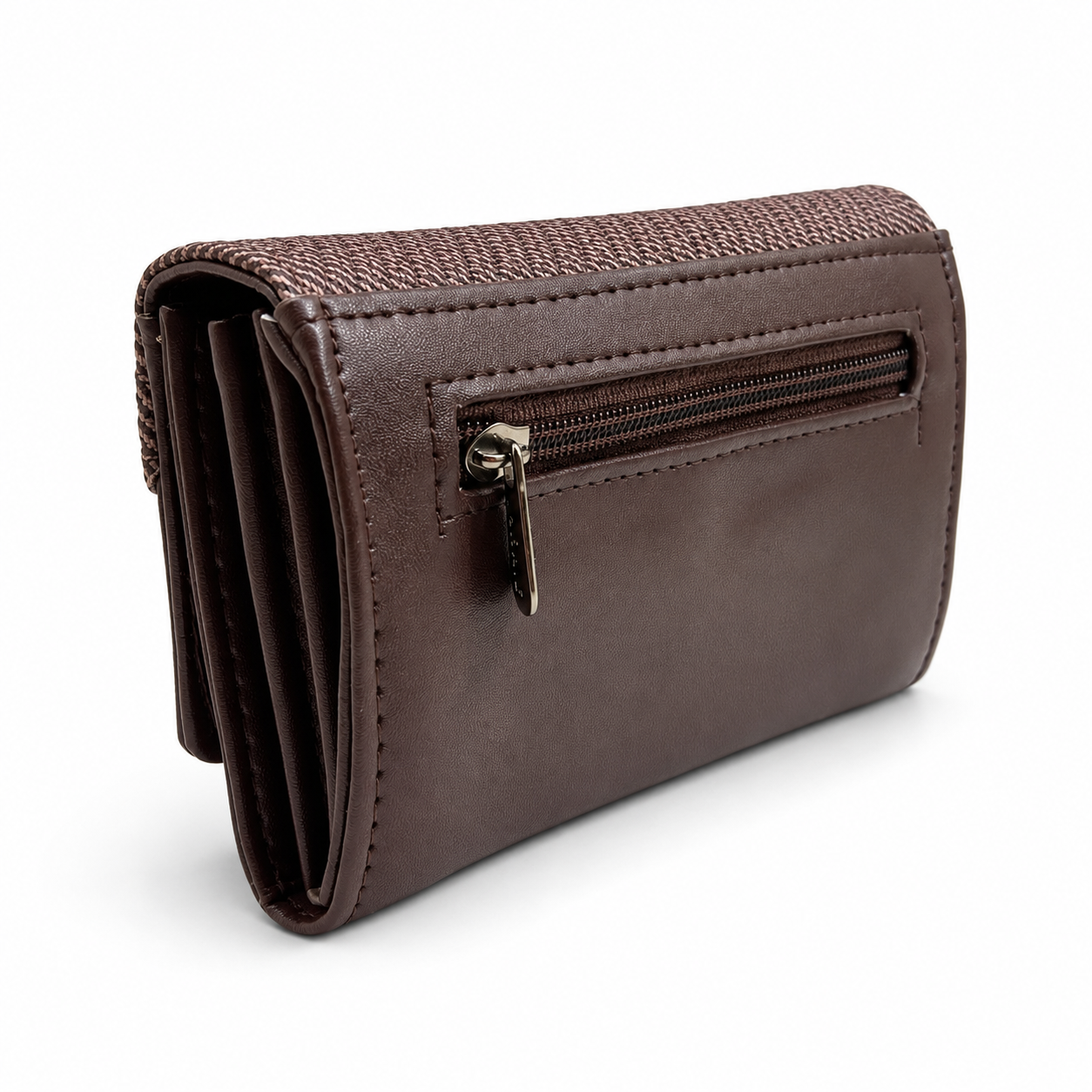 BATUTA Women Bi-Fold PU Leather Wallet | Card Holder | Coin Pocket | Compact Ladies Wallet | Olive Grey