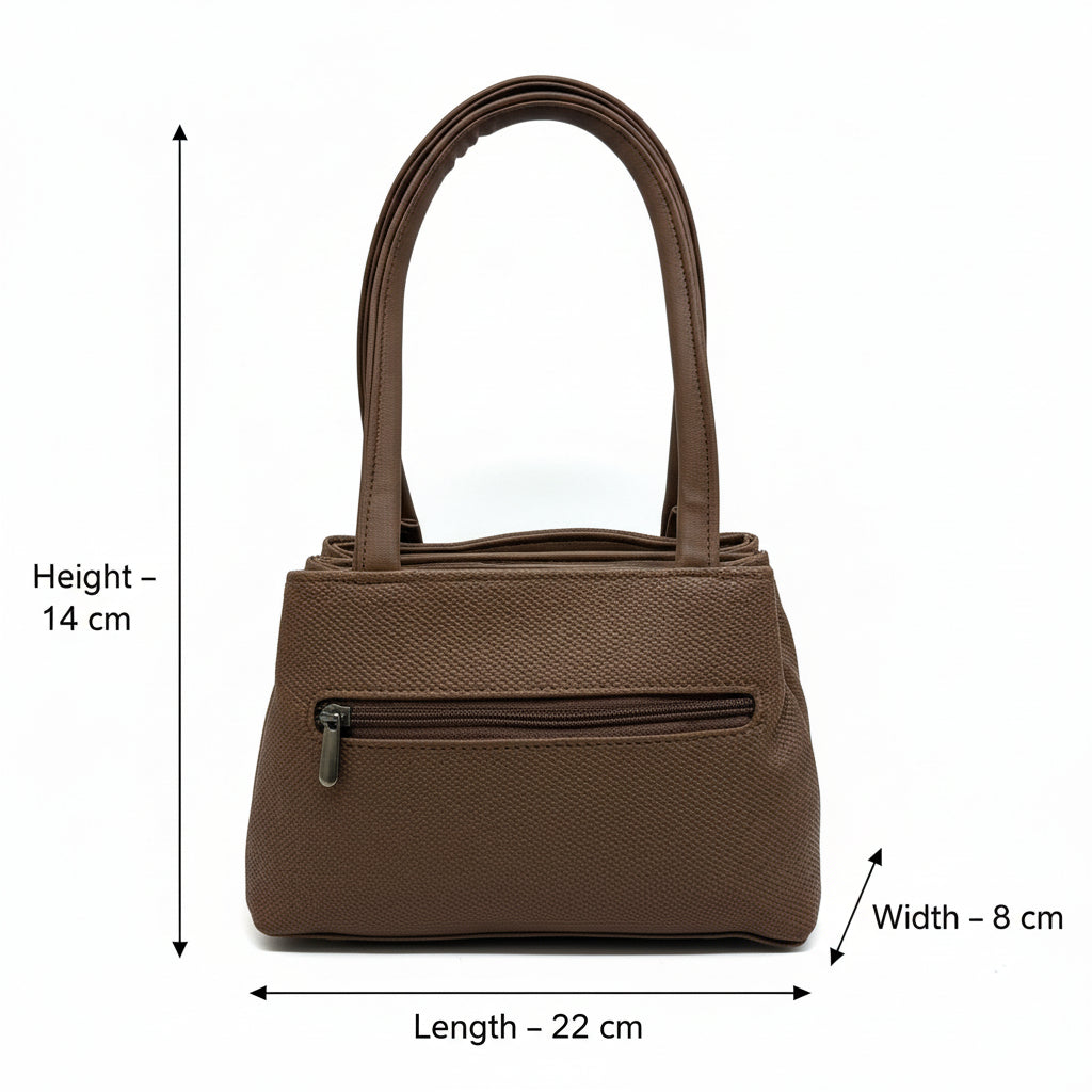 BATUTA HUB Small Hand Bag for Women, PU Leather, Stylish and Lightweight, Top Hand Held Bag