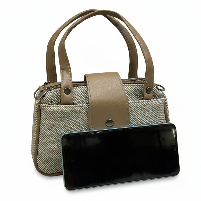 Women Mini Handbag with Sling Strap | Small Stylish Hand Carry Bag | Multi Compartment
