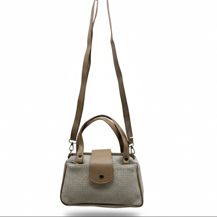 Women Mini Handbag with Sling Strap | Small Stylish Hand Carry Bag | Multi Compartment