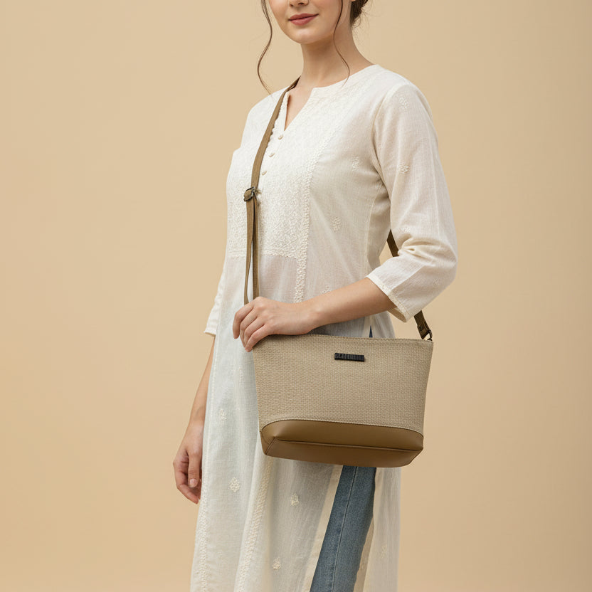 BATUTA HUB Women Crossbody Sling Bag | Premium PU Leather Small Side Bag for Girls & Ladies | Adjustable Strap | Multiple Zipper Pockets | Lightweight Daily Use Purse