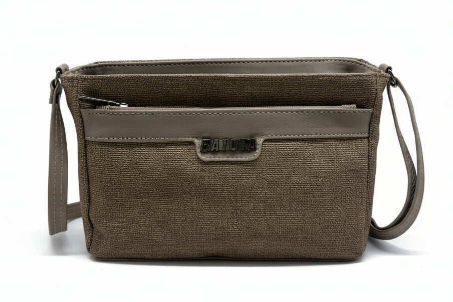 BATUTA HUB Women Crossbody Sling Bag | Premium PU Leather Small Side Bag for Girls & Ladies | Adjustable Strap | Multiple Zipper Pockets | Lightweight Daily Use Purse