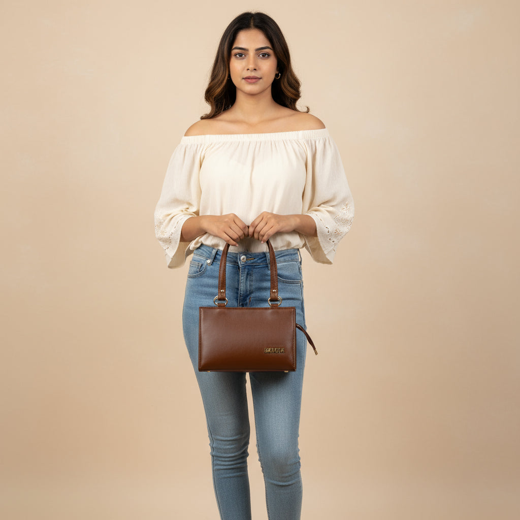 BATUTA Luxury Leather Large Capacity Bag for Women – Stylish PU Leather Satchel Handbag with Multiple Pockets Perfect Travel Bag for Women and Girls