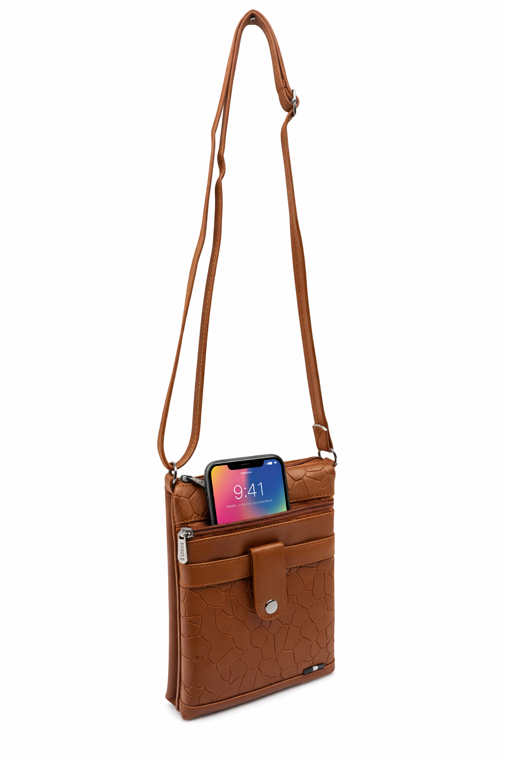 Women Crossbody Sling Bag | Premium PU Leather Small Side Bag for Girls & Ladies | Adjustable Strap | Multiple Zipper Pockets | Lightweight Daily Use Purse
