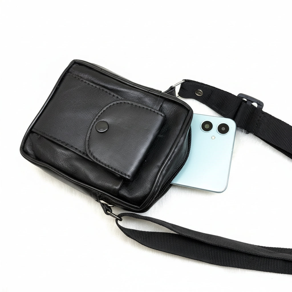 Batuta Small Leather Sling Bag Man and Women