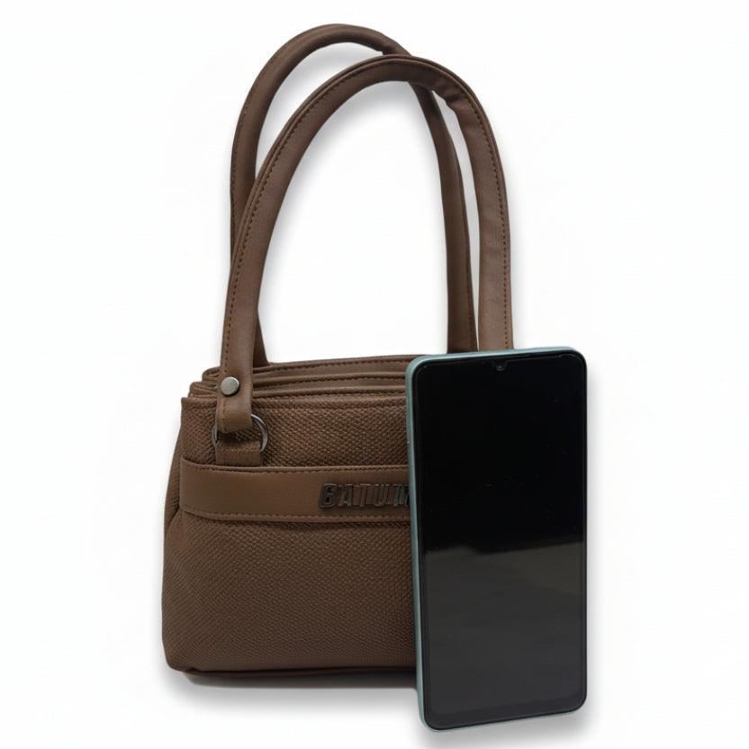 BATUTA HUB Small Hand Bag for Women, PU Leather, Stylish and Lightweight, Top Hand Held Bag