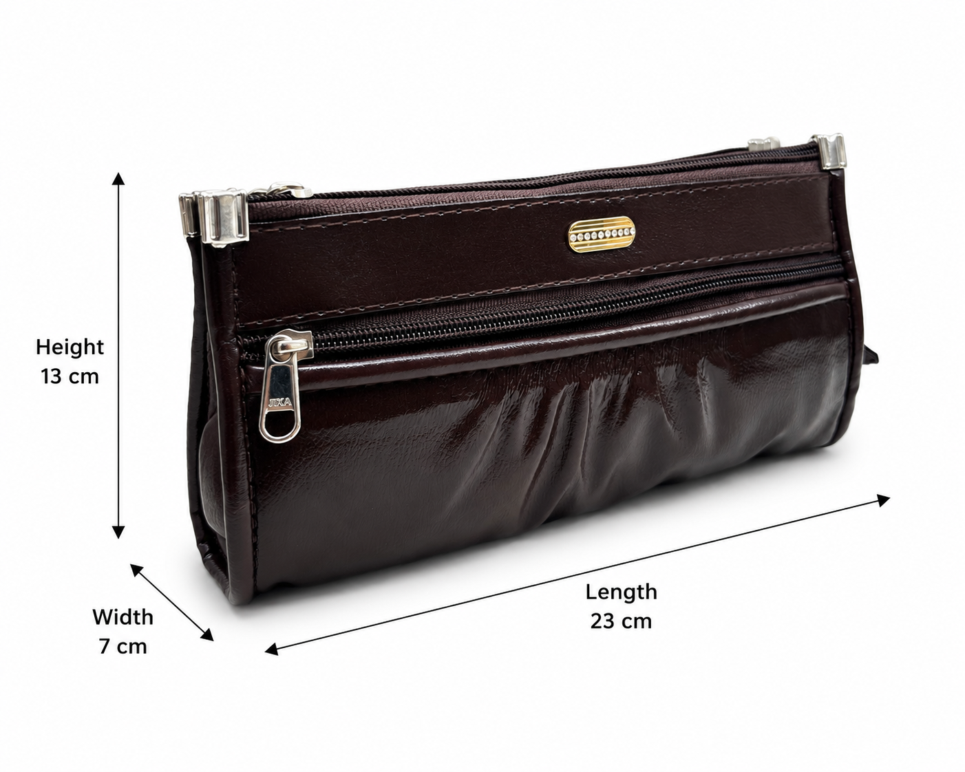 Multiple Pocket  Artificial Leather Clutch for Women