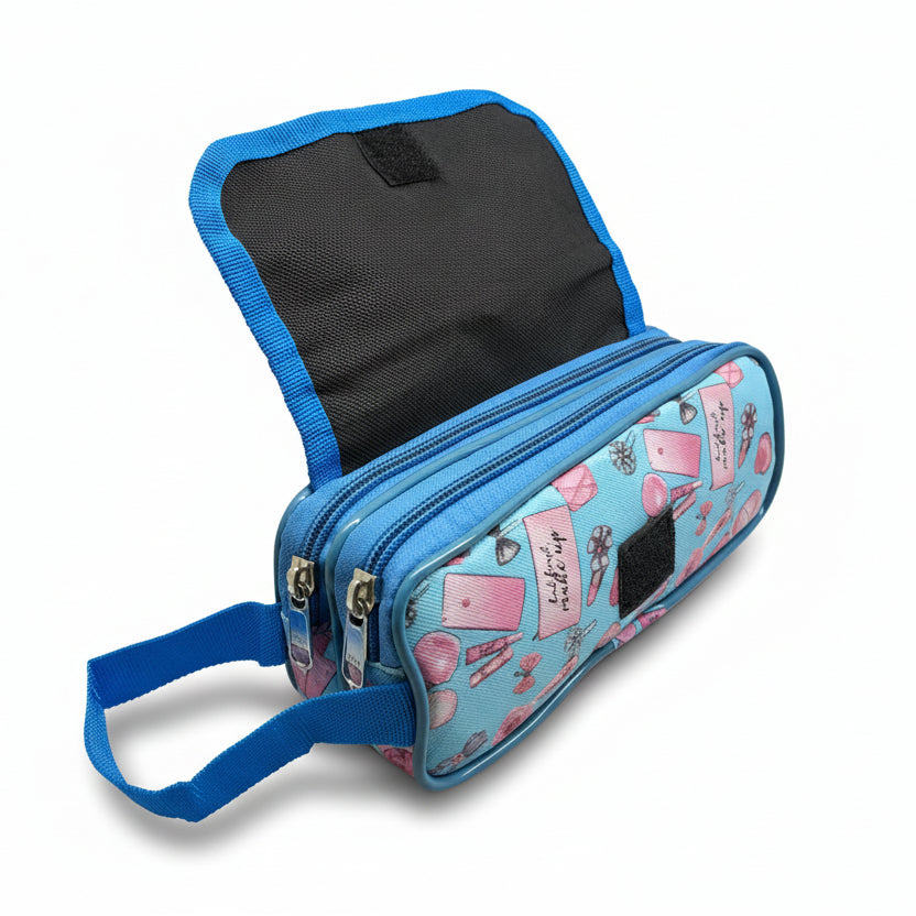 BATUTA HUB Large Size Pencil Case Holder Pouch Pen Bag Marker Stationary Pouch Case 3 Zipper Stationery Case Pen Holde Pencil Pouch