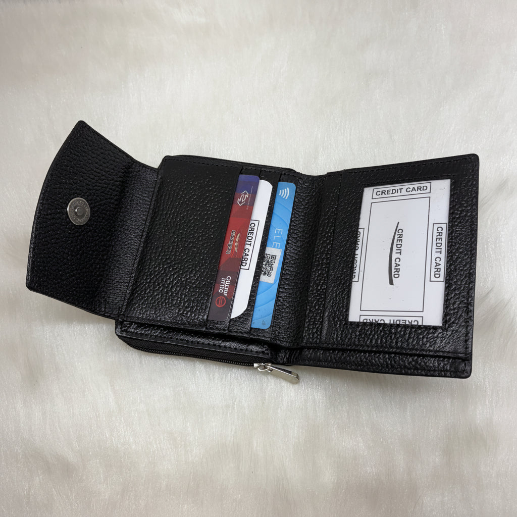 BATUTA Genuine Leather Ladies Wallet for Woman with 8 Card Slots - Clutch Purse for Girl, Wallet for  Ladies Stylish, Ladies Purse for Women Wallet,