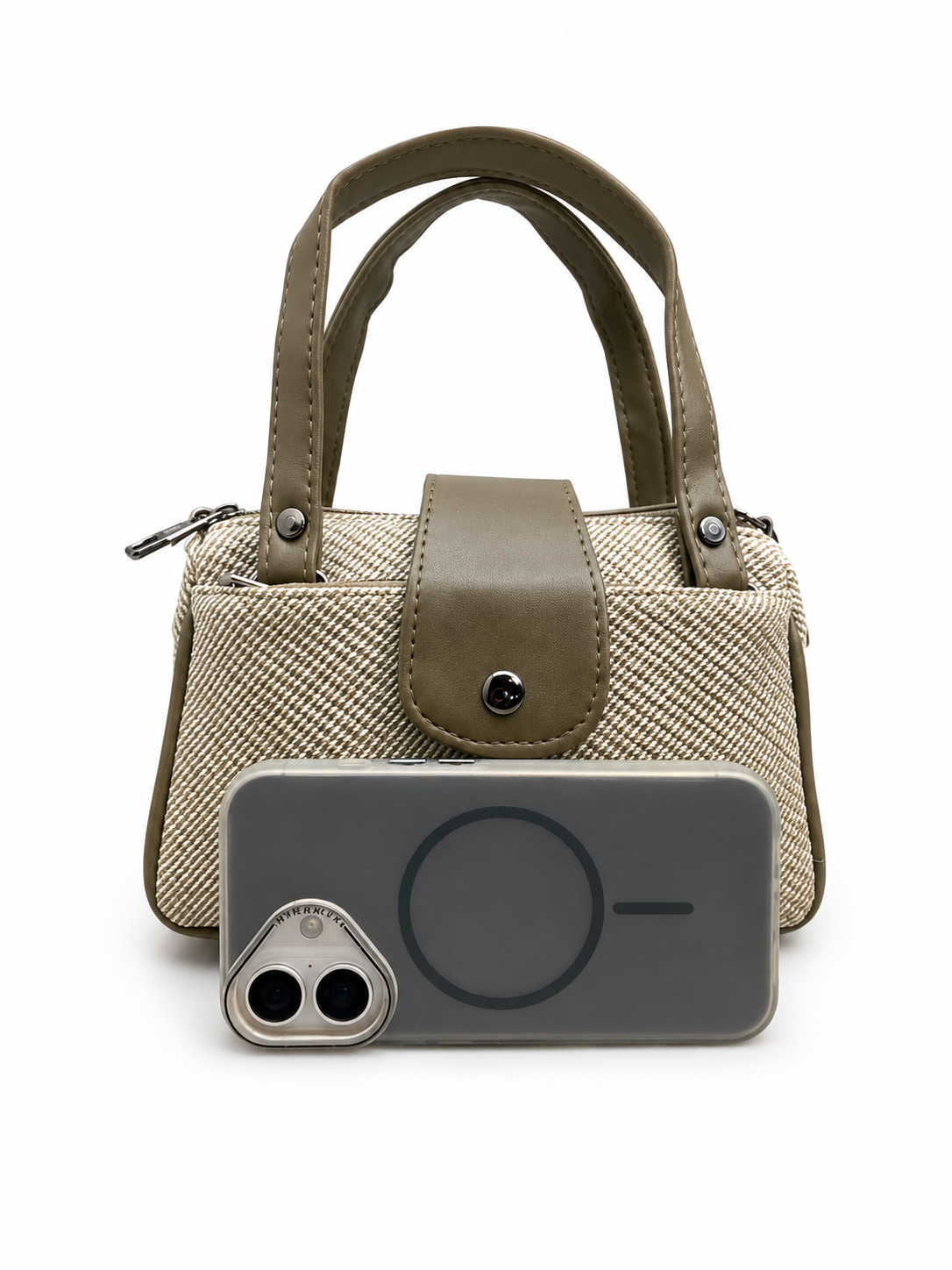 Women’s Stylish Handbag with Detachable Sling Strap | Multi-Pocket Casual Tote Bag for Daily Use