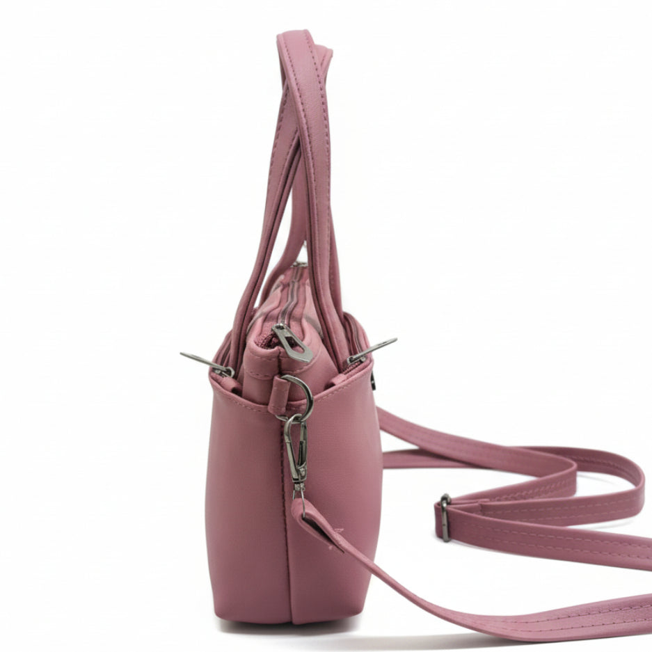 Women Mini Handbag with Sling Strap | Small Stylish Hand Carry Bag | Multi Compartment