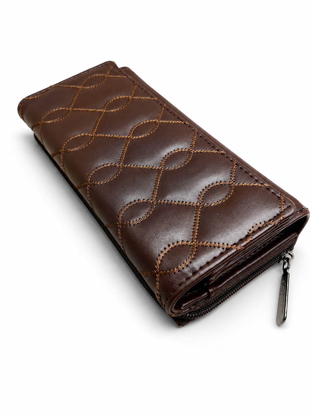BATUTA Women’s Long Wallet | PU Leather Clutch Wallet for Women | 2 Zip | Multiple Card Slots | Cash & Mobile Holder