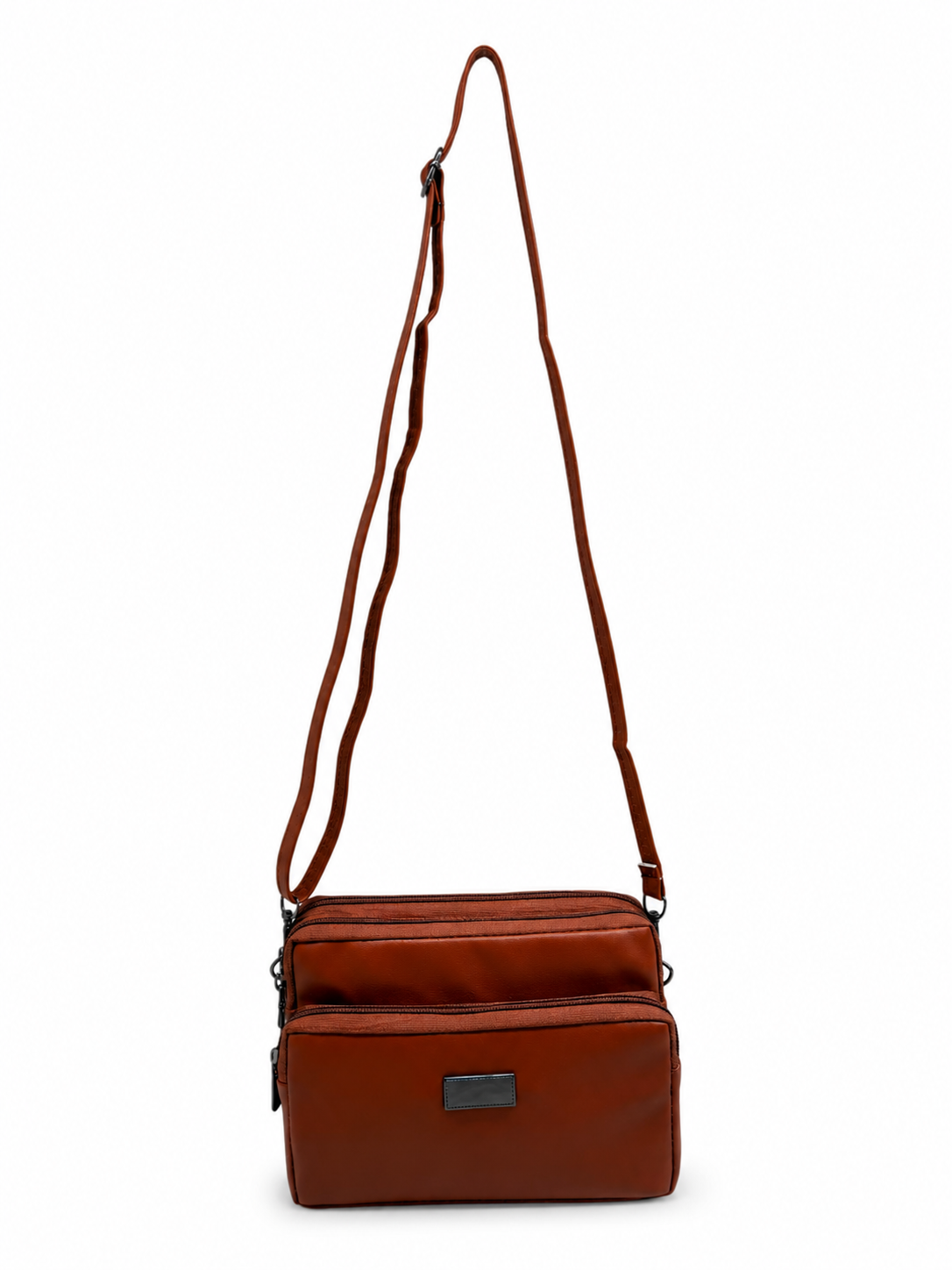 Women's Premium Crossbody Sling Bag | Triple Zip | Spacious Everyday Shoulder Bag