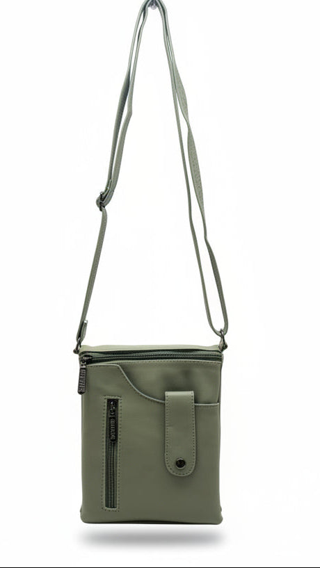 BATUTA HUB Women Crossbody Sling Bag | Premium PU Leather Small Side Bag for Girls & Ladies | Adjustable Strap | Multiple Zipper Pockets | Lightweight Daily Use Purse