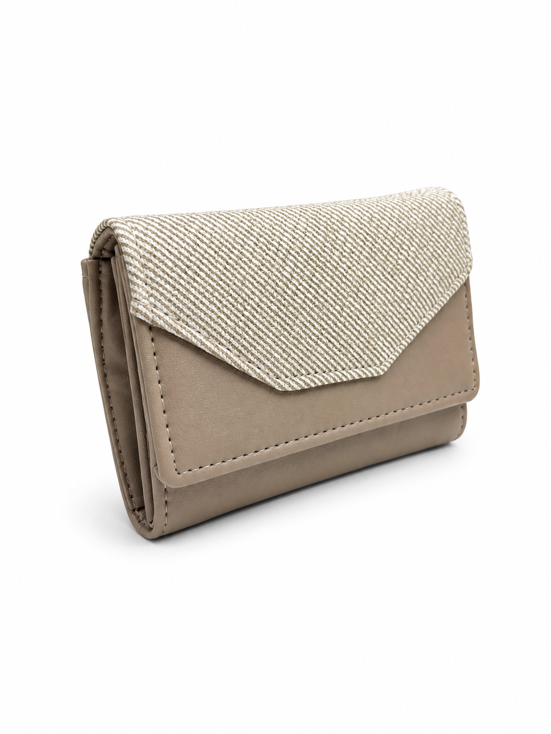 BATUTA Women Bi-Fold PU Leather Wallet | Card Holder | Coin Pocket | Compact Ladies Wallet | Olive Grey