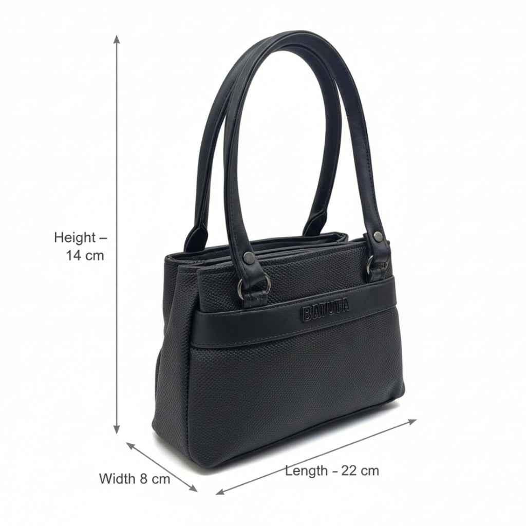 BATUTA HUB Small Hand Bag for Women, PU Leather, Stylish and Lightweight, Top Hand Held Bag