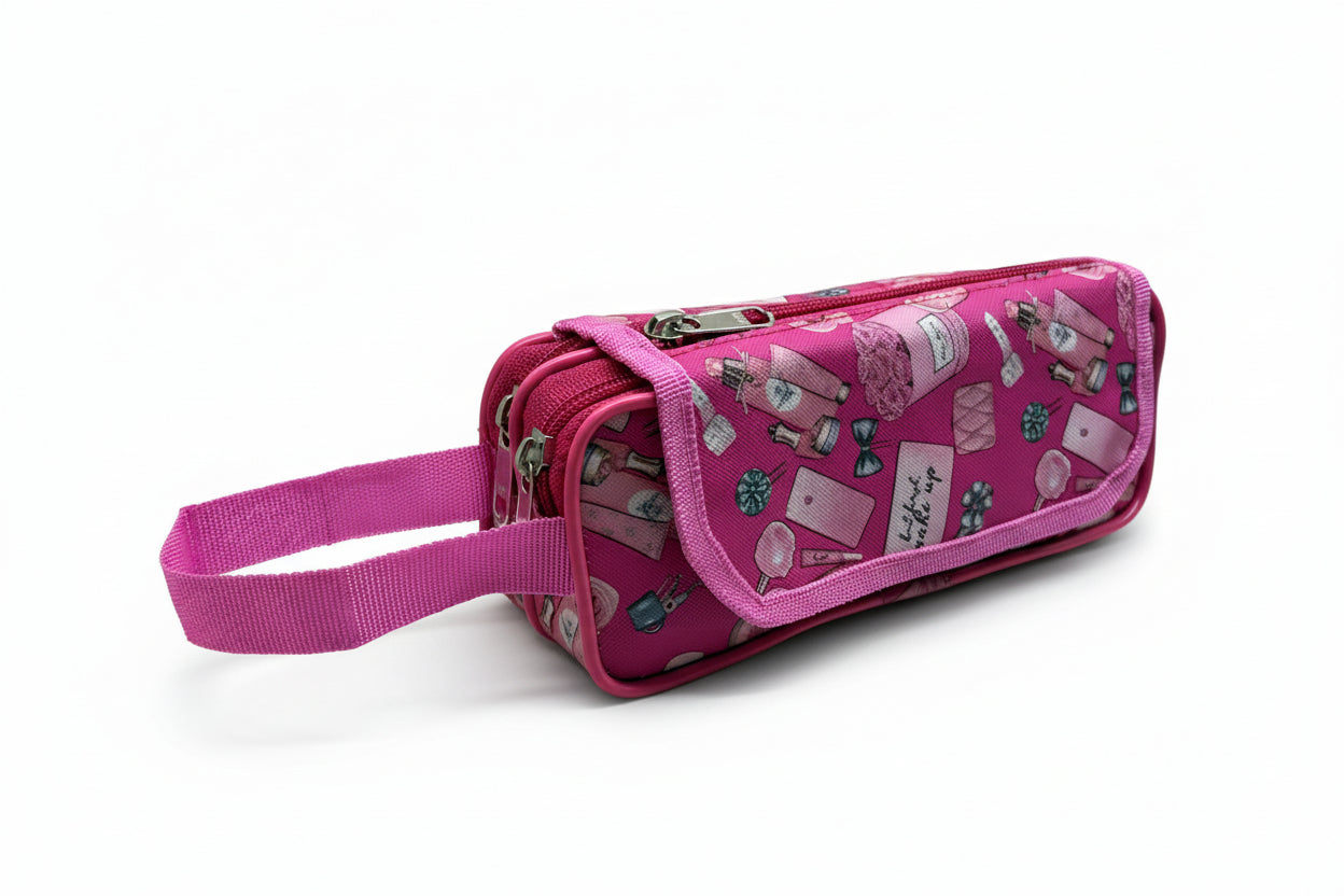 BATUTA HUB Large Size Pencil Case Holder Pouch Pen Bag Marker Stationary Pouch Case 3 Zipper Stationery Case Pen Holde Pencil Pouch