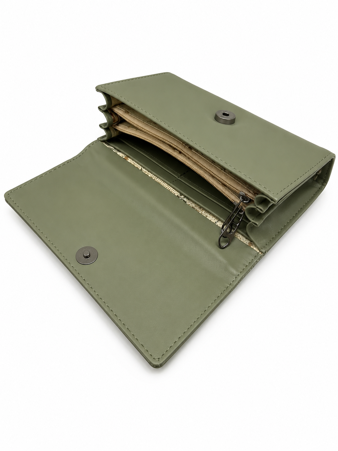 BATUTA HUB Women’s Premium Textured Leatherette Clutch Wallet | Long Ladies Purse with Multiple Card Slots, Zip Pocket & Magnetic Closure | Stylish Wallet for Women